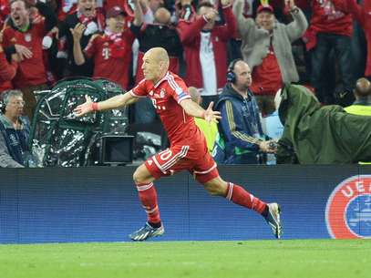 Robben celebra el gol que da al Bayern la victoria en al final de la Champions 2013. Foto: 