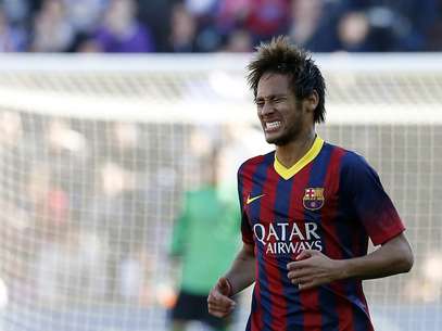 Neymar foi substituído no segundo tempo da derrota para o Valladolid Foto: Reuters