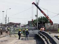Puente Bailey se instalará sobre parte del puente Bella Unión. Foto: Andina