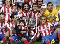 El Atlético celebra la victoria. Foto: 