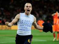 Iniesta celebra su gol en la final del Mundial. Foto: Getty Images