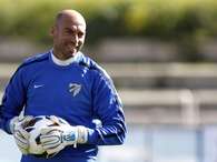 Willy Caballero, en el entrenamientoFoto: Málaga CF