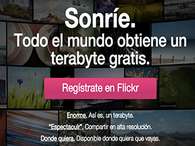 "Sonríe. Todo el mundo obtiene un terabyte gratisFoto: Especial