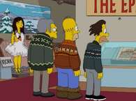 Björk se viste de cisne en el nuevo episodio de Los Simpsons Foto: Fox