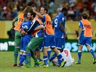 Los italianos celebran su clasificación. Foto: Getty Images