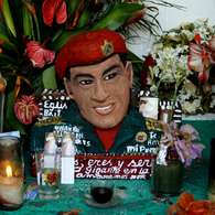 Hugo Chávez ya es un 'santo' con capilla propia. Foto: AP
