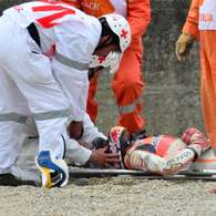 Caída de Marc Márquez a más de 300 kilómetros por hora. Foto: Getty Images