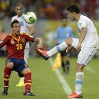 Figuras a seguir del Uruguay contra Nigeria en la Copa. Foto: Getty