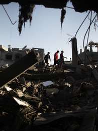 Los ataques israelíes sobre Gaza dejaron 170 palestinos y seis israelíes muertos en noviembre Foto: AFP