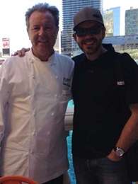 Julián Serrano, chef del restaurante Picasso y Jorge Aguayo. Foto: Jorge Aguayo / 