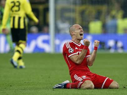Robben celebra la victoria del Bayern en al final de la Champions 2013. Foto: 