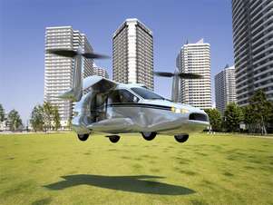 Una de las ventajas de los carros del futuro sería despegar y aterrizar como un helicóptero. Foto: Terrafugia