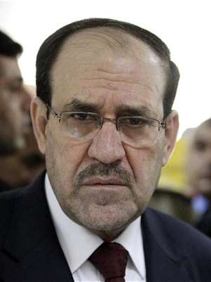 El primer ministro de Irak, Nuri al-Maliki, durante una ceremonia en la zona verde de Bagdad, jun 17 2012. El primer ministro de Irak dijo que el presidente de Estados Unidos, Barack Obama, respaldó las preocupaciones de Bagdad por el acuerdo que alcanzó Exxon Mobil con la región del Kurdistán y que expresó respeto por la Constitución y las leyes iraquíes. Foto: Thaier al-Sudani / Reuters en español