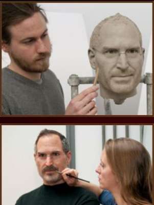 Escultura de cera de Steve Jobs Foto: Terra
