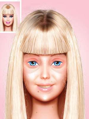 Esta es una interpretación de la Barbie con imperfecciones Foto: Imgur