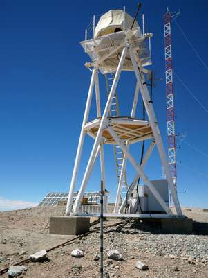 Atualmente, no local há apenas um pequeno telescópio para medir a turbulência da atmosfera e uma estação meteorológica Foto: Matheus Pessel / Terra