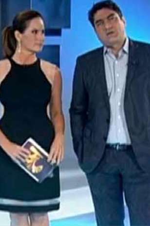 Renata Ceribelli usou vestido preto e branco e ficou em primeiro lugar ...