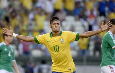 Neymar celebra su gol ante México. Foto: Reuters en español