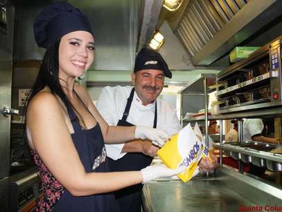 Lucía Oxenford y el chef Adolfo Perret. Foto: Difusión