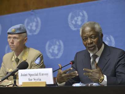 El enviado de la ONU y la Liga Arabe para Siria, Kofi Annan, 'culpabiliza'a la comunidad internacional de la situación en Siria. Foto: Keystone, Martial Trezzini / AP