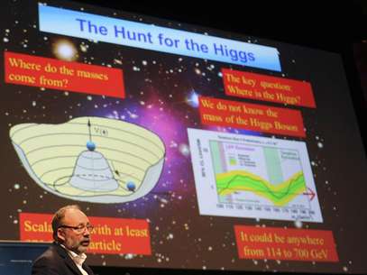 El científico Pier Oddone durante la conferencia sobre el Bosón de Higgs. Foto: EFE en español