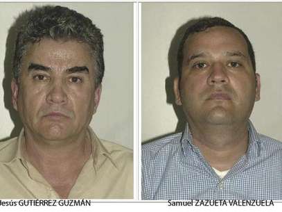 Suspected members of the Sinaloa Cartel Jesus Gutierrez Guzman (L) and Samuel Zazueta Valenzuela are pictured in this handout photo released by the Spanish Interior Ministry, August 10, 2012. Foto: Handout / Reuters In English