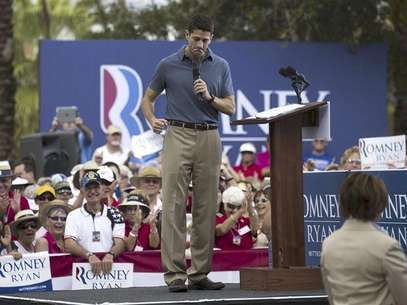Republican vice presidential candidate Paul Ryan speaks during a campaign event at The Villages in Lady Lake, Florida August 18, 2012. Foto: Scott Audette / Reuters In English