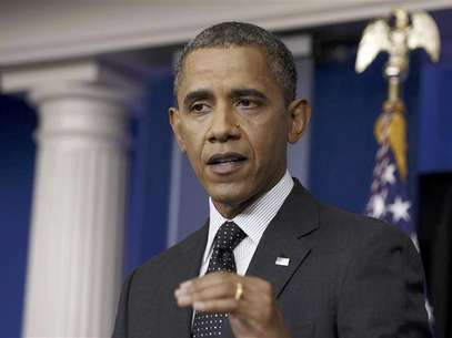 U.S. President Barack Obama speaks after dropping by in the press briefing room at the White House in Washington, August 20, 2012. Foto: Larry Downing / Reuters In English