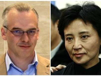 A combination of two photographs shows British businessman Neil Heywood (L) at an Aston Martin dealership in Beijing, May 26, 2010, and Gu Kailai, wife of China's former Chongqing Municipality Communist Party Secretary Bo Xilai (not pictured), at a mourning held for her father-in-law Bo Yibo, former vice-chairman of the Central Advisory Commission of the Communist Party of China, in Beijing January 17, 2007. Foto: Files / Reuters In English