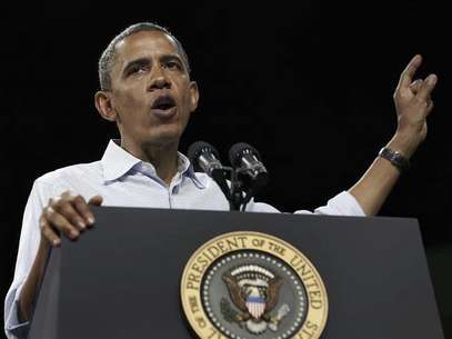 U.S. President Barack Obama speaks at a campaign event at the Palm Beach County Convention Center in Florida September 9, 2012. Foto: Larry Downing / Reuters In English
