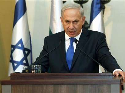Israeli Prime Minister Benjamin Netanyahu speaks during a joint news conference with his Bulgarian counterpart Boiko Borisov (not pictured) in Jerusalem September 11, 2012. Foto: Pool / Reuters In English