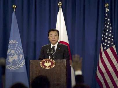 Japan's Prime Minister Yoshihiko Noda addresses a news conference in New York September 26, 2012. Japan has sovereignty over the islands at the heart of a dispute with China and therefore will not compromise on ownership, Noda said on Wednesday. Foto: Andrew Burton / Reuters In English