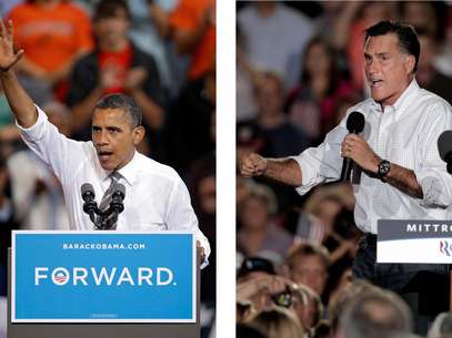               En esta fotografía del 26 de septiembre de 2012, el presidente Barack Obama y el candidato presidencial republicano Mitt Romney hacen campaña en Ohio. Ambos candidatos tienen misiones específicas para la serie de tres debates que comienza el miércoles 3 de octubre de 2012. Obama debe convencer a los estadounidenses escépticos de que en un segundo periodo de gobierno podrá cumplir lo que no pudo en el primero. Romney, en tanto, necesita inspirar confianza en que es una alternativa más creíble Foto: AP