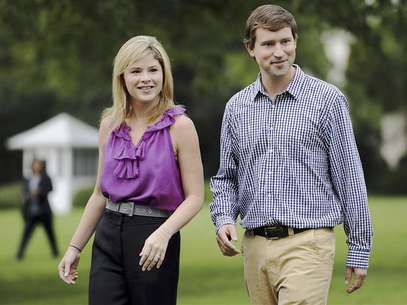Jenna Hager, daughter of former U.S. President George W. Bush, arrives with her husband Henry Hager to participate in a commemorative tree planting ceremony on the South Lawn at the White House in Washington in this September 27, 2008, file photo. Foto: Jonathan Ernst / Reuters