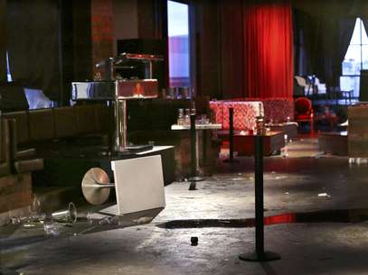 Interior del bar Munchbar, donde ocurrió una balacera que costó la vida al menos a una persona, el lunes 24 de diciembre de 2012, en Bellevue, Washington.  Foto: Elaine Thompson / AP