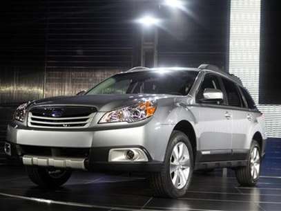 The 2010 Subaru Outback is unveiled at the 2009 New York International Auto Show April 9, 2009. Foto: Eric Thayer / Reuters