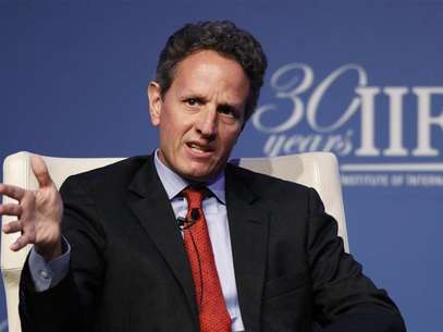 U.S. Treasury Secretary Timothy Geithner speaks at the Institute of International Finance (IIF)'s annual meeting in Tokyo October 11, 2012. Foto: Yuriko Nakao / Reuters