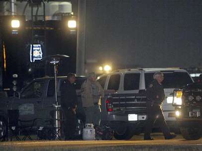 FBI Special Agent in Charge Steve Richardson addresses the media near Midland City, Alabama, February 4, 2013 in this image courtesy of NBC. Authorities killed a gunman holding a 5-year-old boy hostage in an underground bunker in rural Alabama on Monday and plucked the child to safety without injury, a local law enforcement official said. Foto: NBC / Reuters