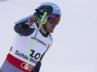 Aksel Lund Svindal of Norway skis during the men's Downhill race at the World Alpine Skiing Championships in Schladming February 9, 2013. Foto: Dominic Ebenbichler / Reuters