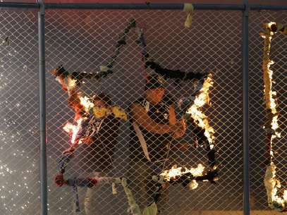 A young Bolivian fan was killed in the match between San Jose and Corinthians after being hit by a firecracker. Foto: Reuters