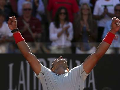Nadal celebra su victoria Foto: 