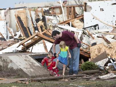 Familia en Oklahoma. Foto: REUTERS