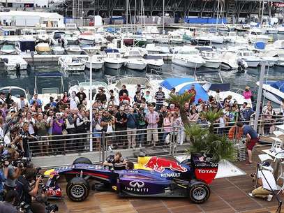 Vettel, en Mónaco. Foto: 