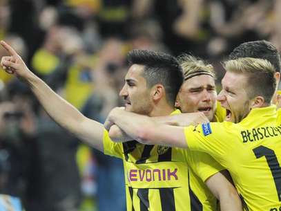 Gundogan celebra el gol del Borussia de penalti en la final de la Champions 2013. Foto: 