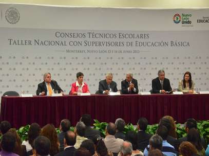 El Secretario de Educación Pública, Emilio Chuayffet Chemor, anunció desde Nuevo León el inicio de una nueva etapa en la Política Educativa de México. Foto: Jonathan Tapía / Terra