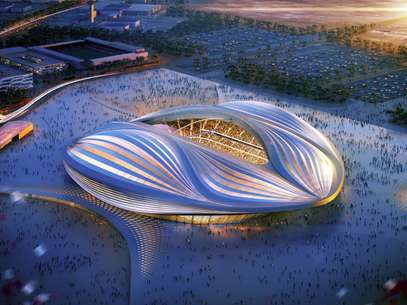Projeto do estádio de Al Wakrah foi alvo de piadas Foto: Aecom / Twitter