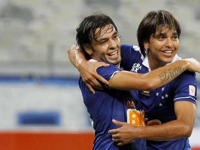 Marcelo Moreno fez o terceiro gol celeste Foto: Washington Alves/Light Press / Divulgação
