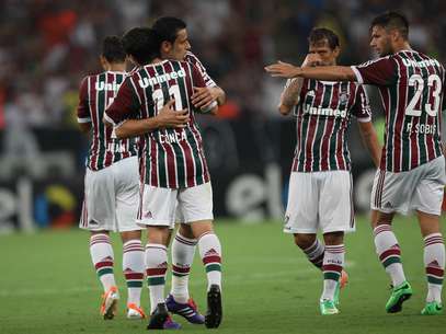 Conca festeja gol do Fluminense no Maracanã Foto: Agência Photocamera / Divulgação