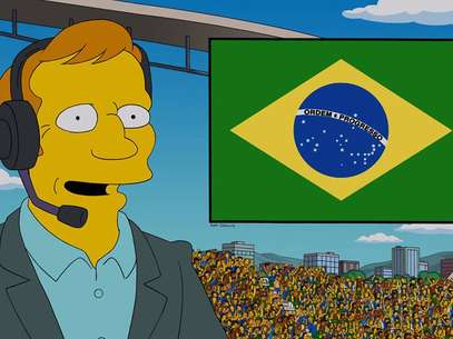 Cena do desenho Os Simpsons se passa na Arena Corinthians Foto: Facebook / Reprodução