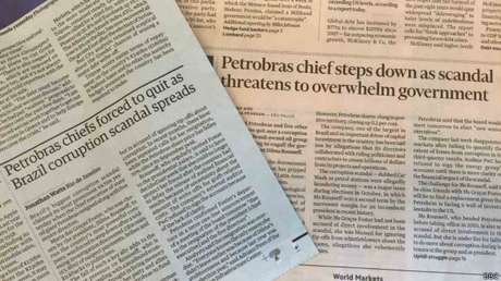 Jornais internacionais dizem que troca de diretoria da Petrobras seria tentativa de recuperar confiana de investidores Foto: BBC